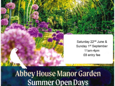 Abbey House Manor Garden Summer Open Days